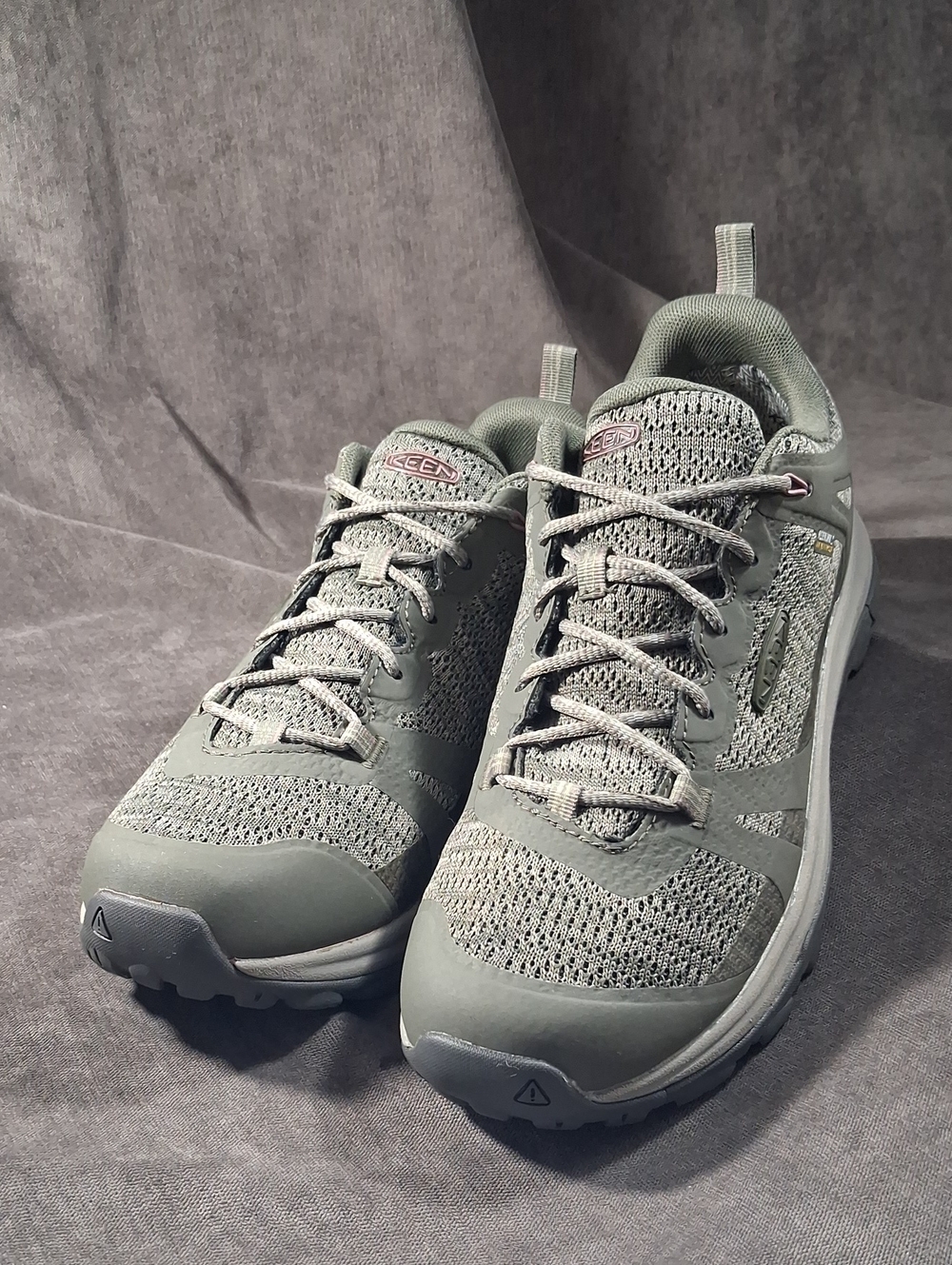 KEEN Dusty Olive Nostalgia Rose Terradora II Waterproof Hiking Shoes VG US 9W